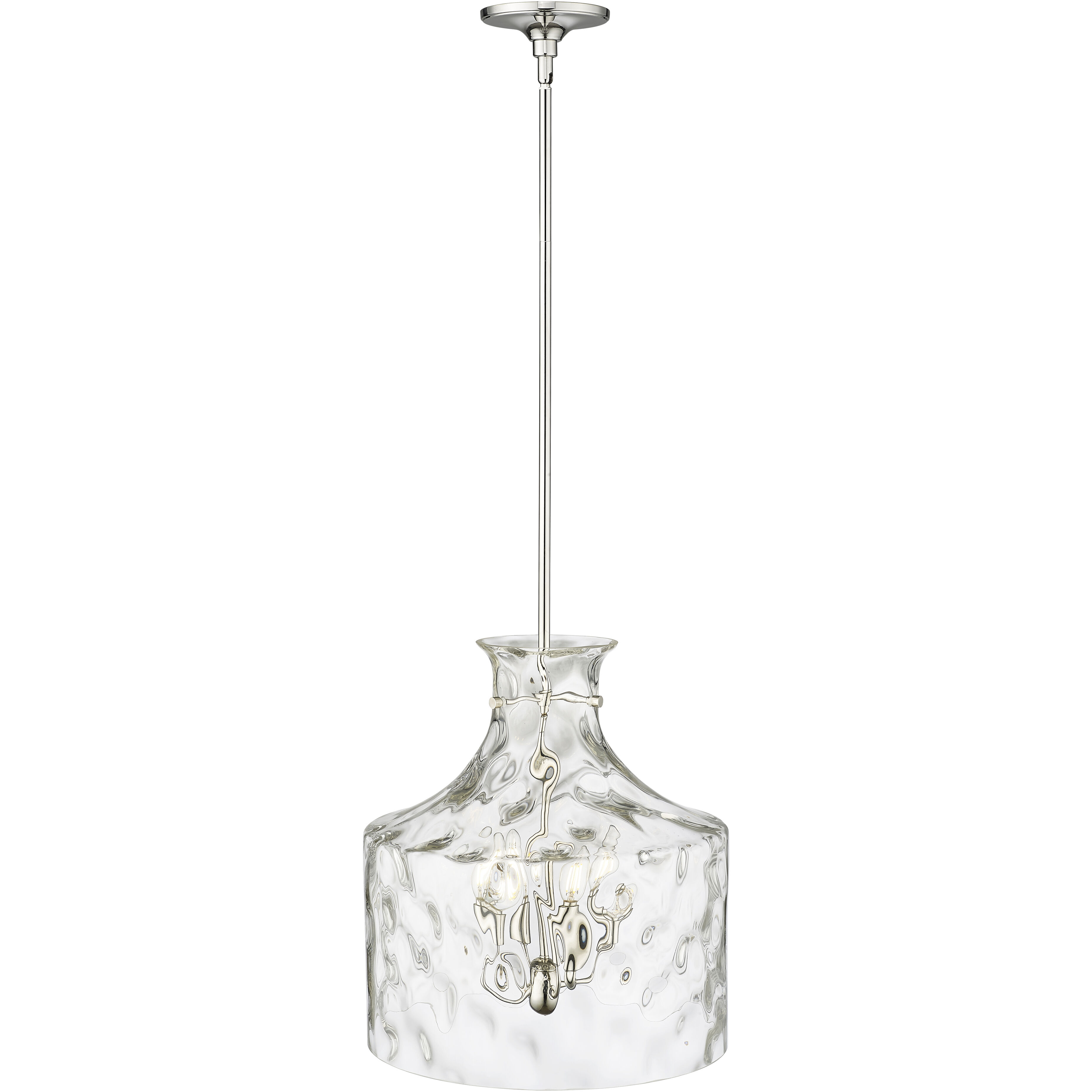 Santorini 4 Light 15 inch Polished Nickel Pendant Ceiling Light